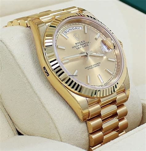 rolex watches day-date president yellow gold|pre owned rolex president 40mm.